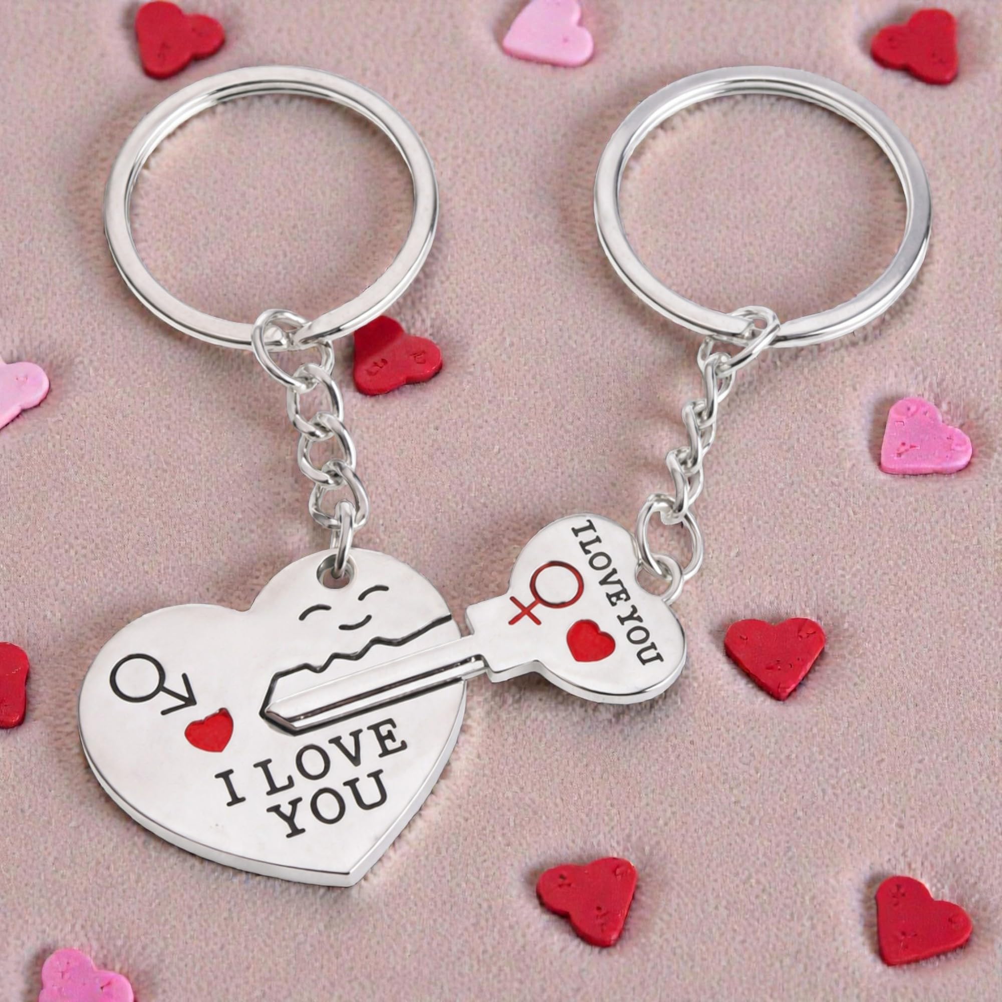 I LOVE YOU Metall Schlüsselanhänger