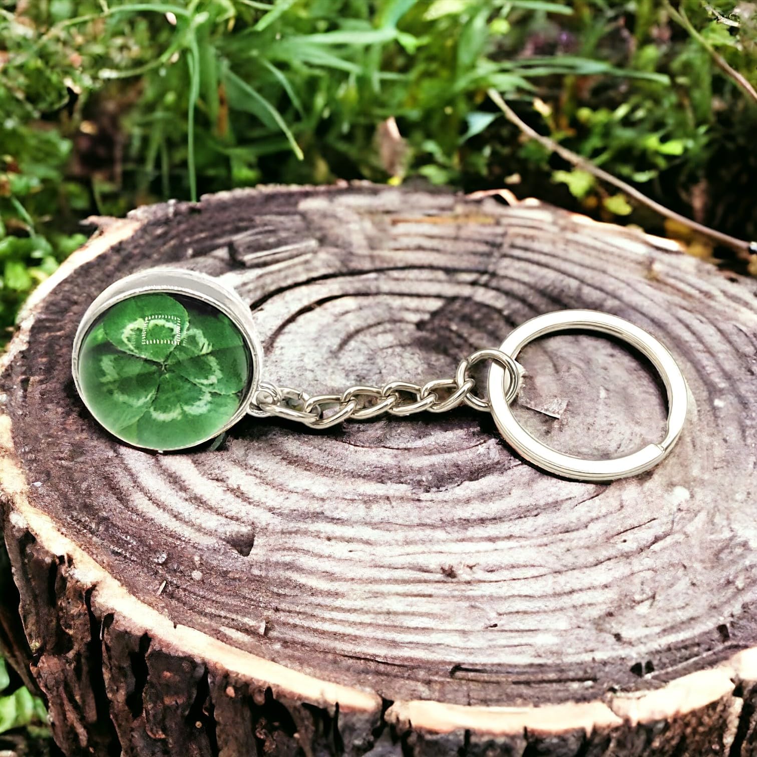 Irish Shamrock Glückspilz Schlüsselanhänger