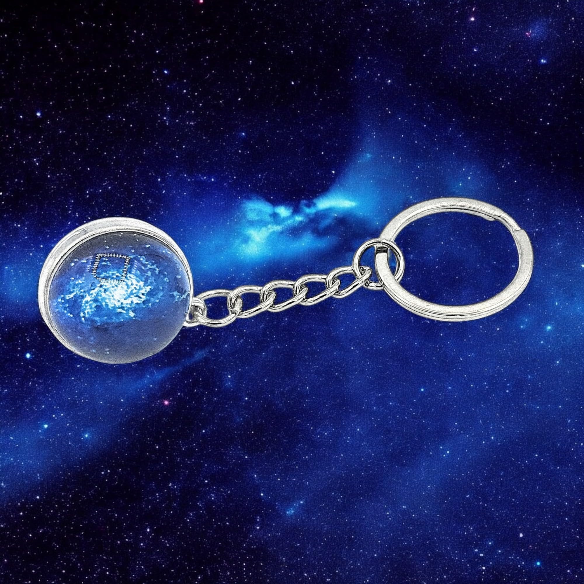 Leuchtendes Universum für Jungs Mädchen Erwachsene Leuchtet im Dunkeln Schlüsselanhänger